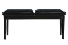 GEWA pianobänk Deluxe Double - svart högblank