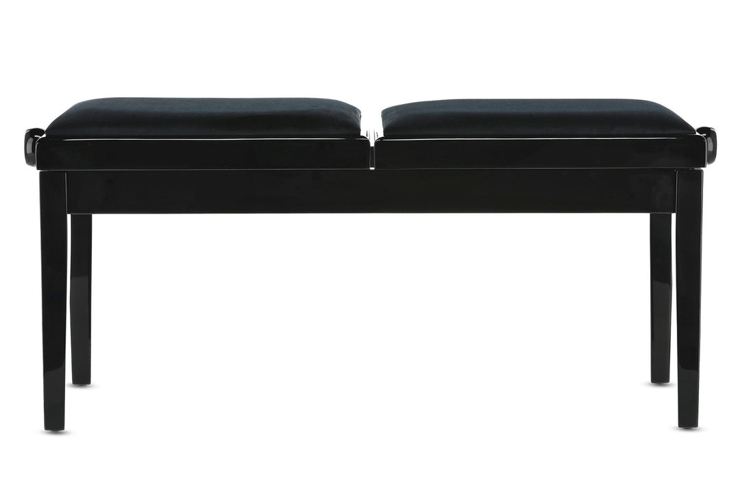 GEWA pianobänk Deluxe Double - svart högblank