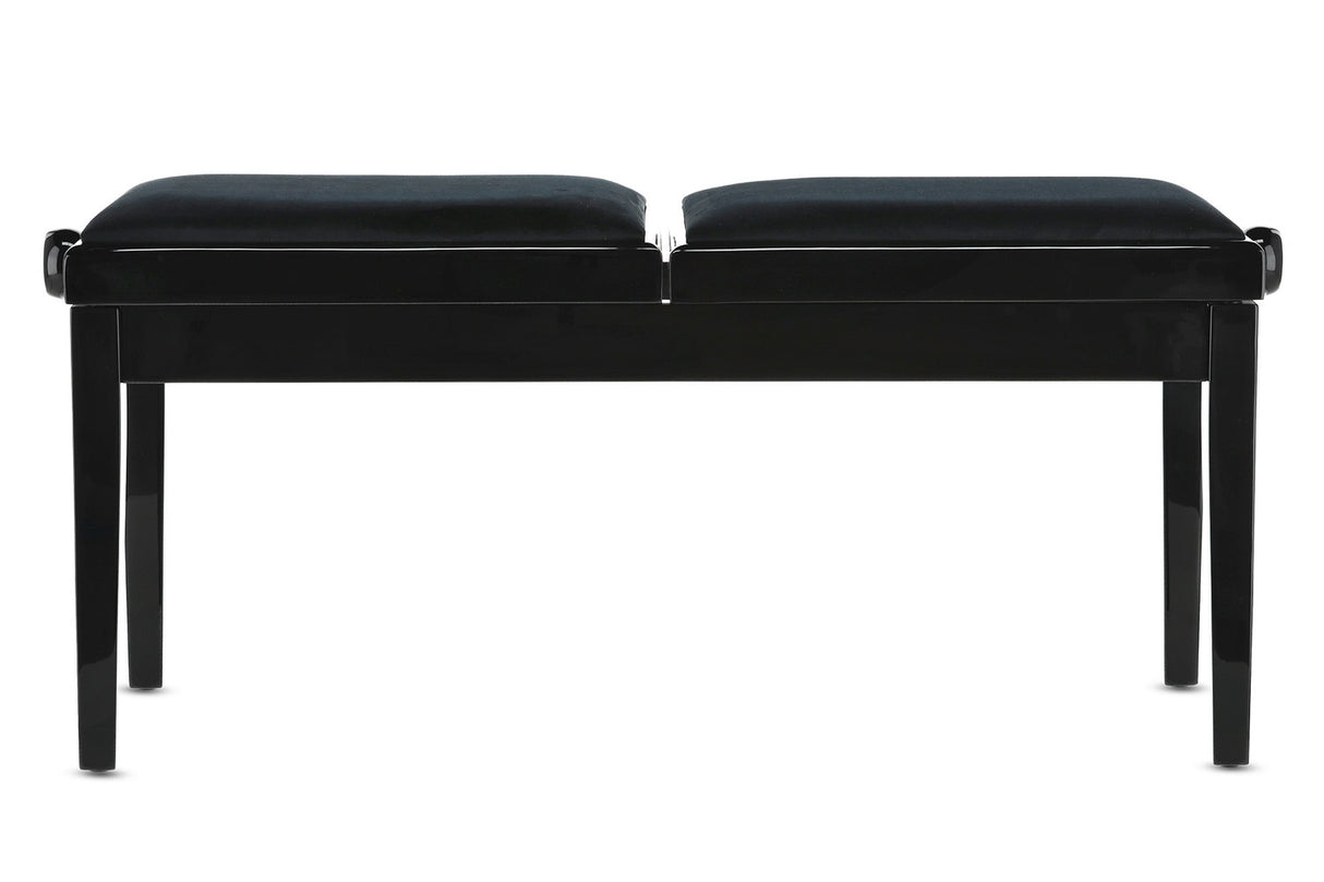 GEWA pianobänk Deluxe Double - svart högblank
