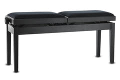 GEWA pianobänk Deluxe Double - svart matt