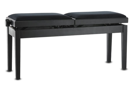 GEWA pianobänk Deluxe Double - svart matt