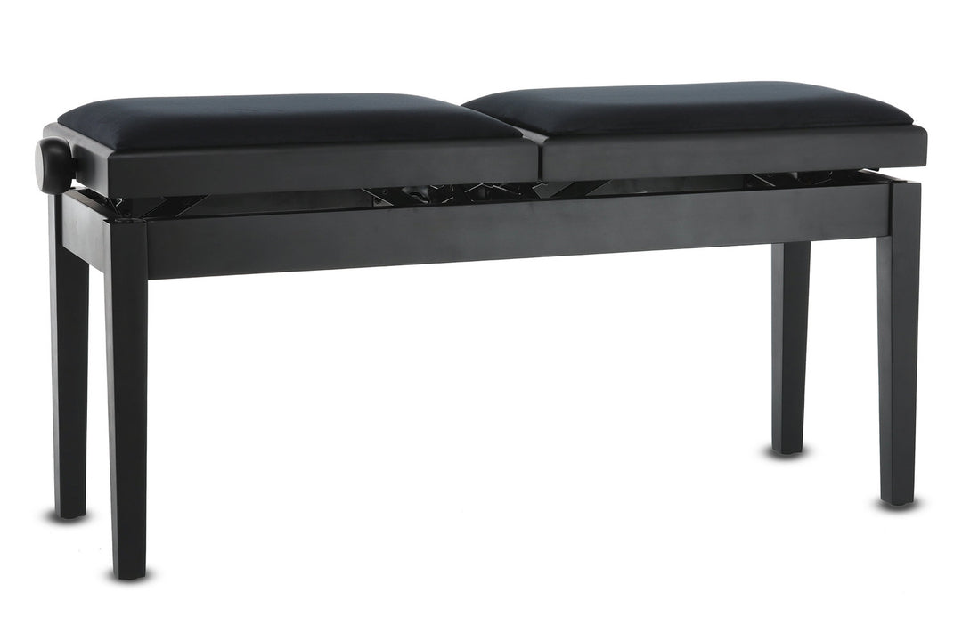 GEWA pianobänk Deluxe Double - svart matt