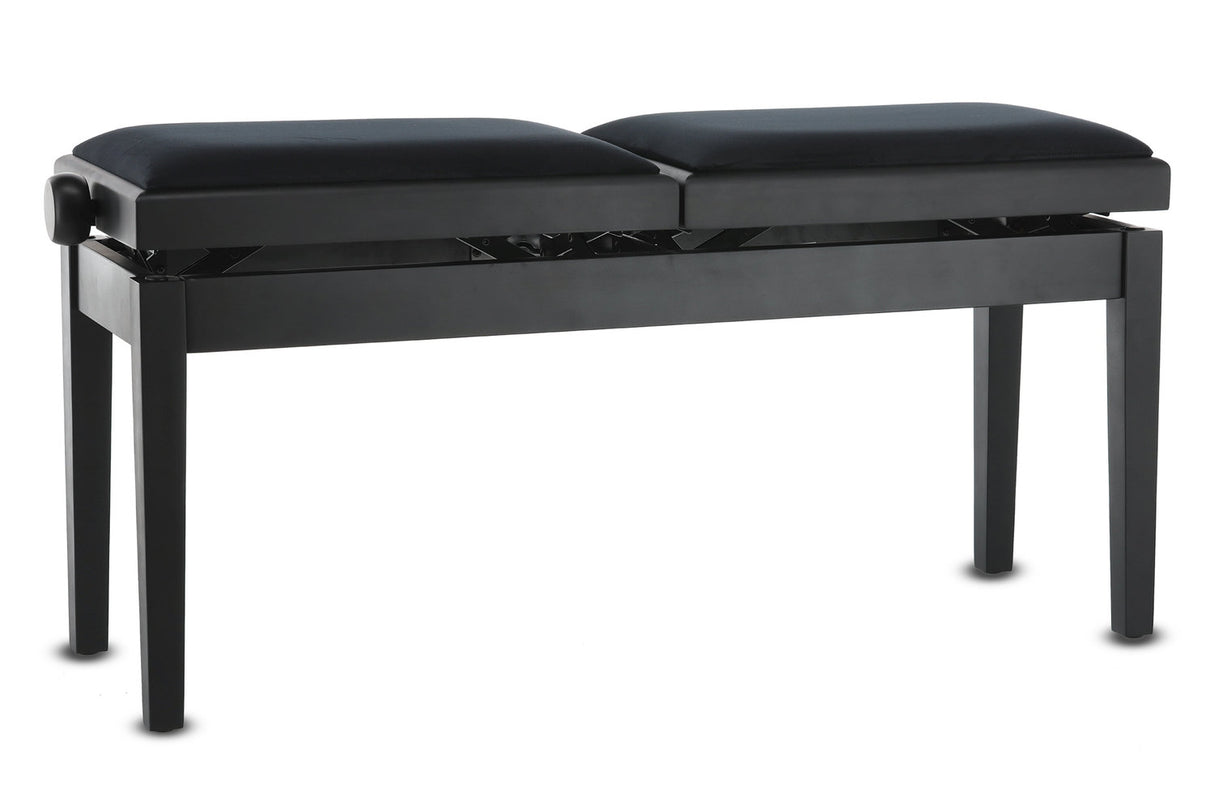 GEWA pianobänk Deluxe Double - svart matt