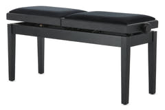 GEWA pianobänk Deluxe Double - svart matt