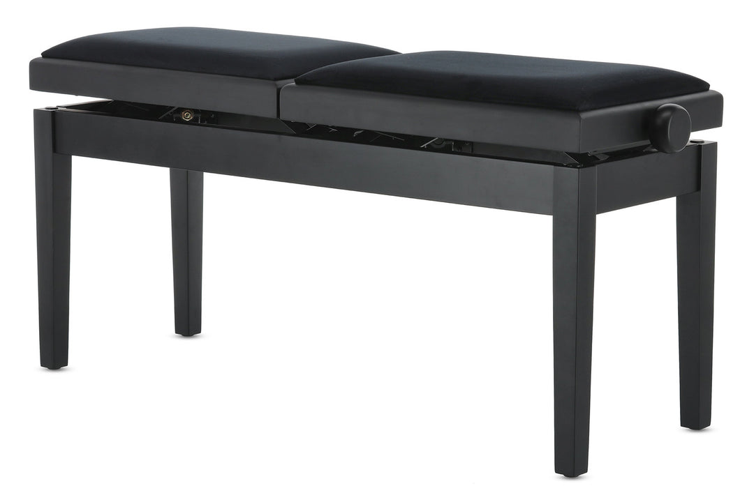 GEWA pianobänk Deluxe Double - svart matt
