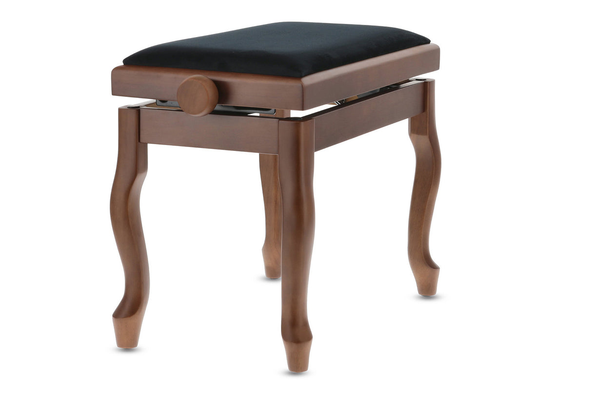 GEWA pianobänk Deluxe Classic - Valnöt matt