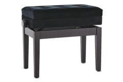 GEWA pianobänk Deluxe med förvaringsfack - Rosewood matt