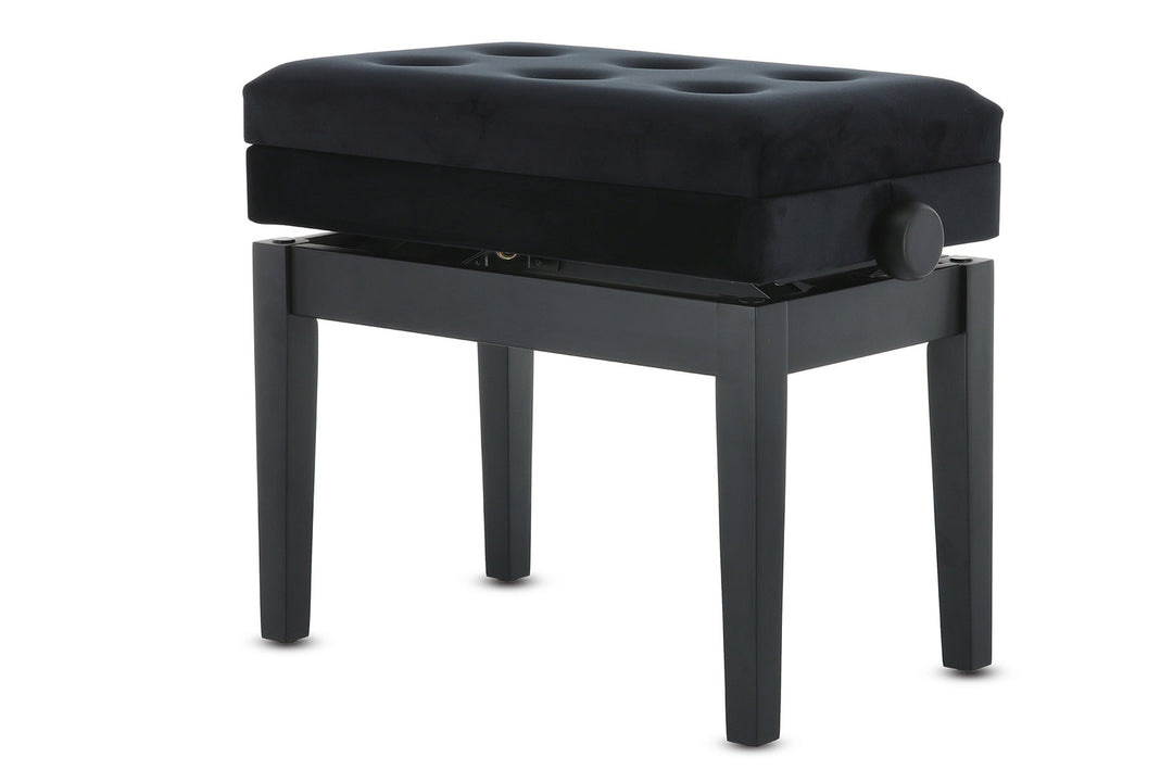 GEWA pianobänk Deluxe med förvaringsfack - Svart matt