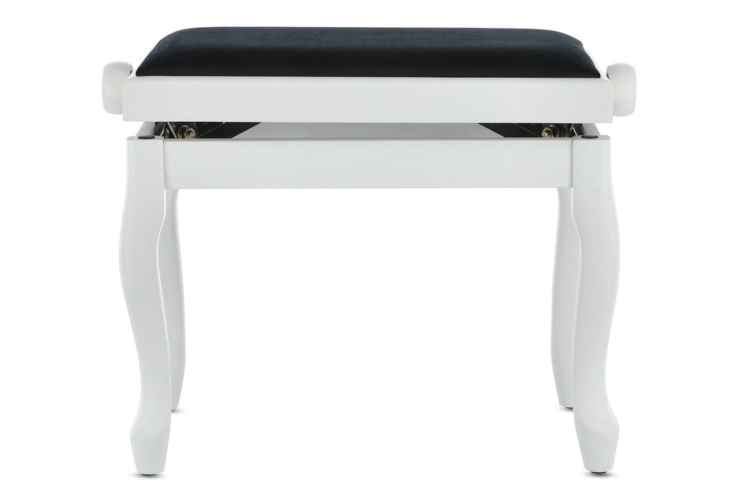 GEWA pianobänk Deluxe Classic - Vit matt