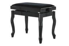 GEWA pianopall Deluxe Classic - svart högblank