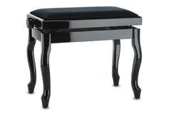 GEWA pianopall Deluxe Classic - svart högblank