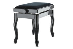 GEWA pianopall Deluxe Classic - svart högblank