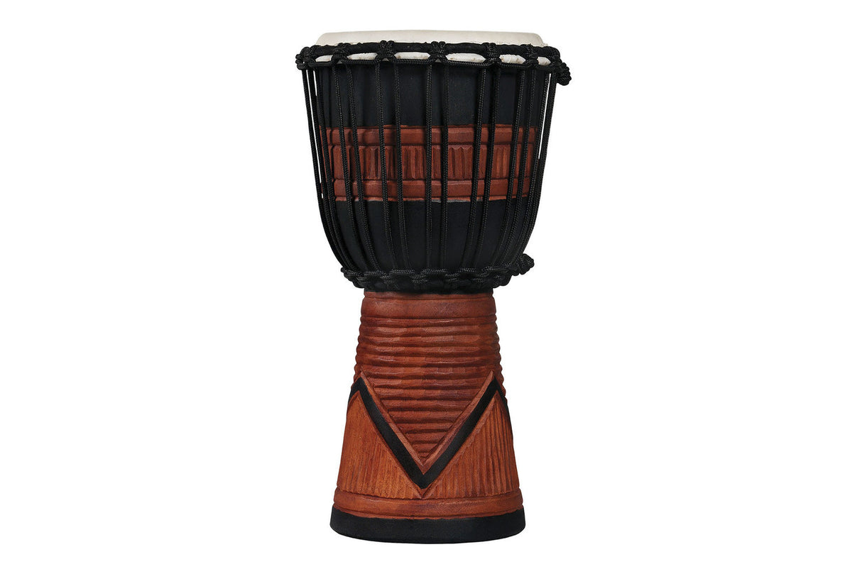 Latin Percussion Djembe World Beat Wood Art - svart/brun (LP713SB)