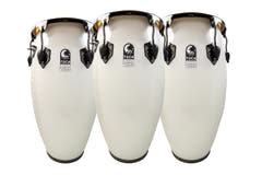 Toca Conga Fiberglass Magarita Blanca, Black Chrome – Conga (4611-3/4FMB)