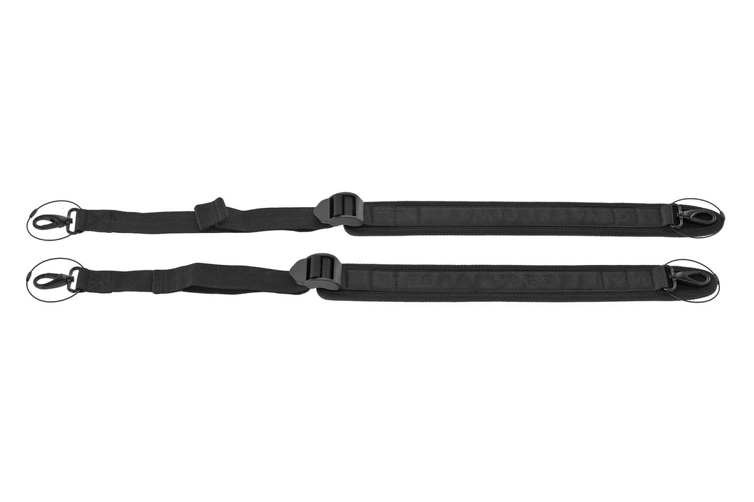 GEWA Fioler-etui Air 2.1 - ryggsäcksremmar, 2 delar (svart karbinhake 56-96 cm)