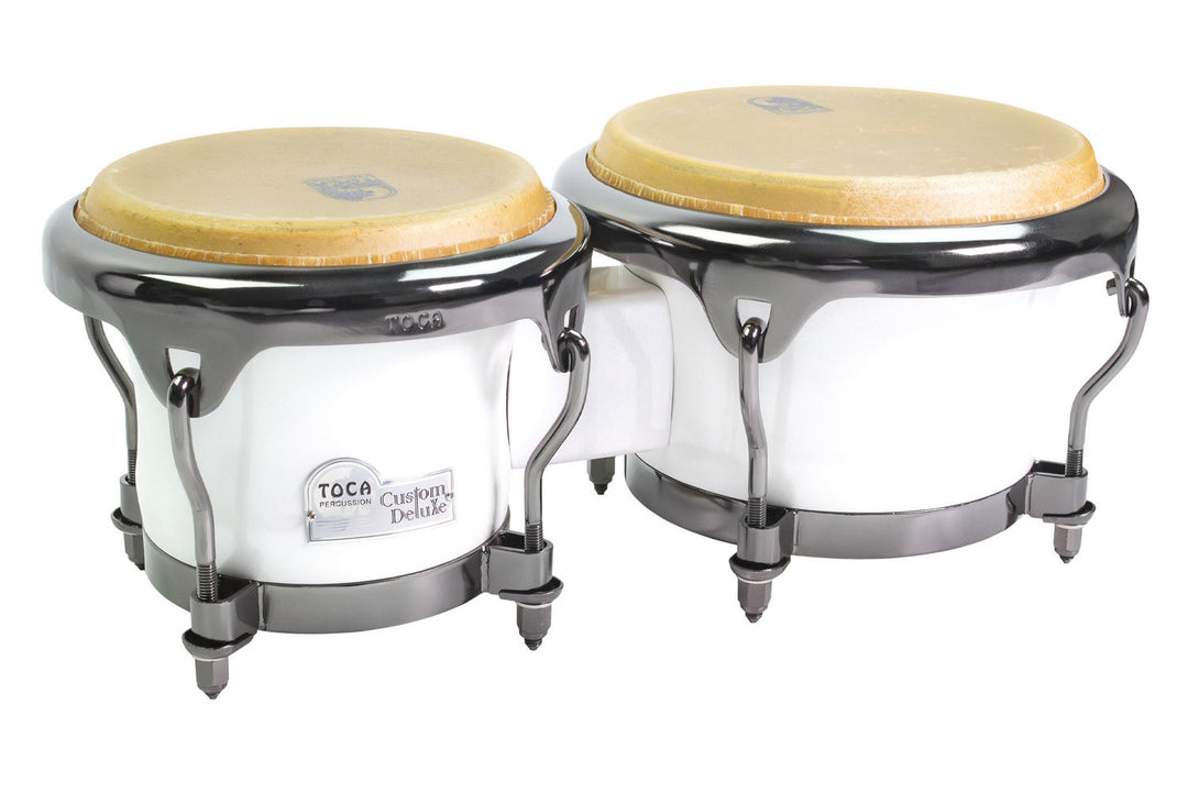 Toca Bongo Custom Deluxe Fiberglass Bongos - Margarita Blanca - Magarita Blanca (4600FMB)