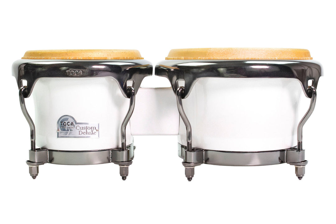 Toca Bongo Custom Deluxe Fiberglass Bongos - Margarita Blanca - Magarita Blanca (4600FMB)