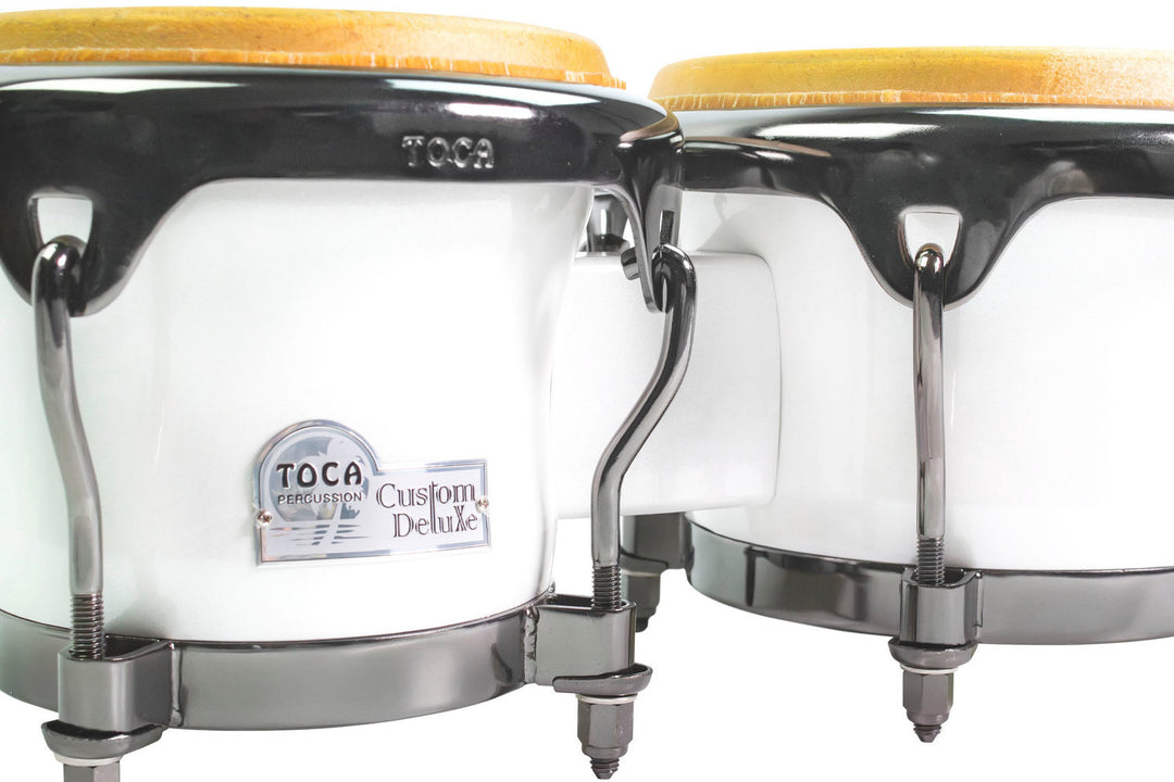 Toca Bongo Custom Deluxe Fiberglass Bongos - Margarita Blanca - Magarita Blanca (4600FMB)