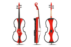 GEWA E-Cellos Novita 3.0 - Röd högblank (4/4)