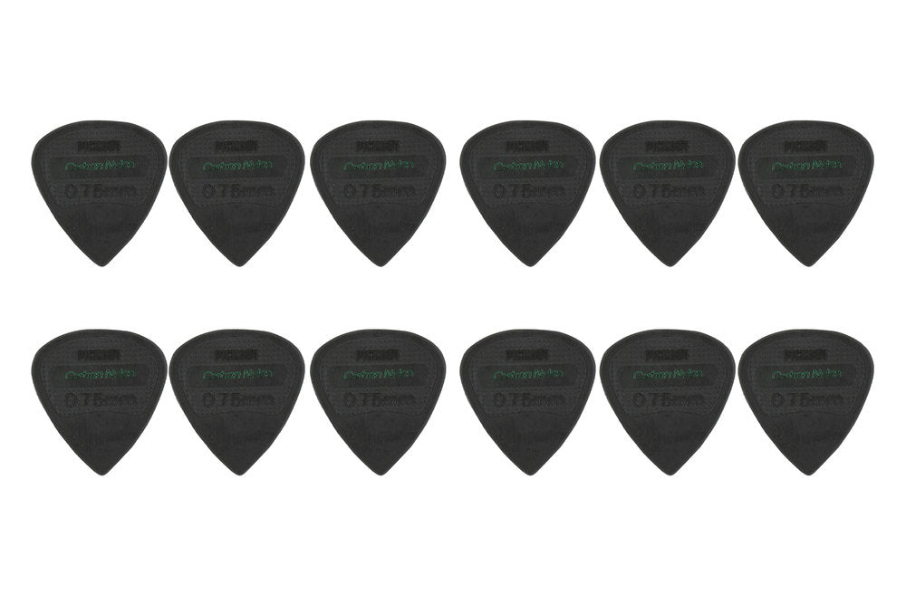 Pick Boy Carbon Nylon plektrum, Edge, 0,75 mm medium, 12 st.