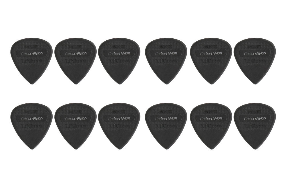 Pick Boy Carbon Nylon plektrum, Edge, 1,00 mm heavy, 12 st.