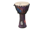 Toca Djembe Freestyle Rope Tuned - Woodstock Purple (SFDJ-10WP)
