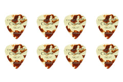 Pick Boy Vintage Classic T-Shell plektrum, korta, 0,75 mm, 8 st.