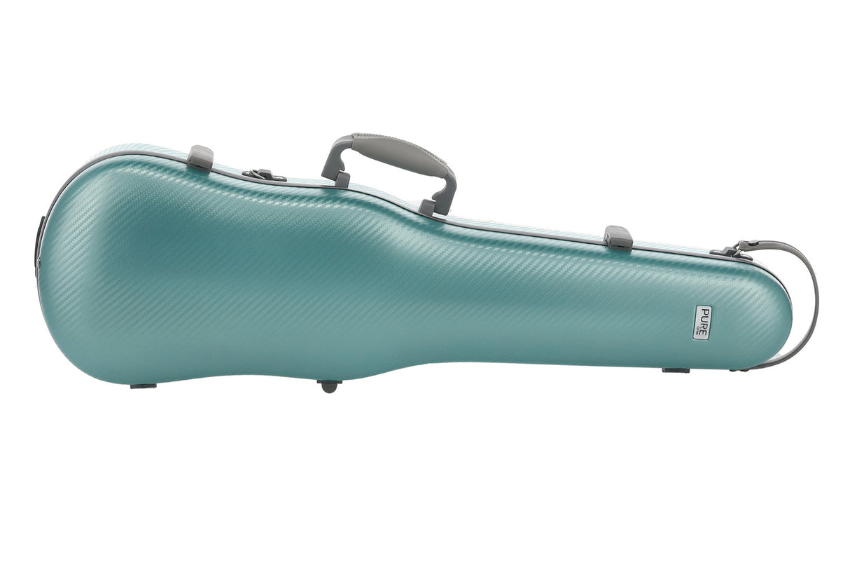 PURE GEWA formgjutna fiolfodral polykarbonat FUN - 4/4 - 1/2 (Grön / Svart)