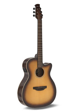 Applause E-akustisk Gitarrer Jump OM Electro Cut Gloss - Tobacco Burst (AEO-69-TB)