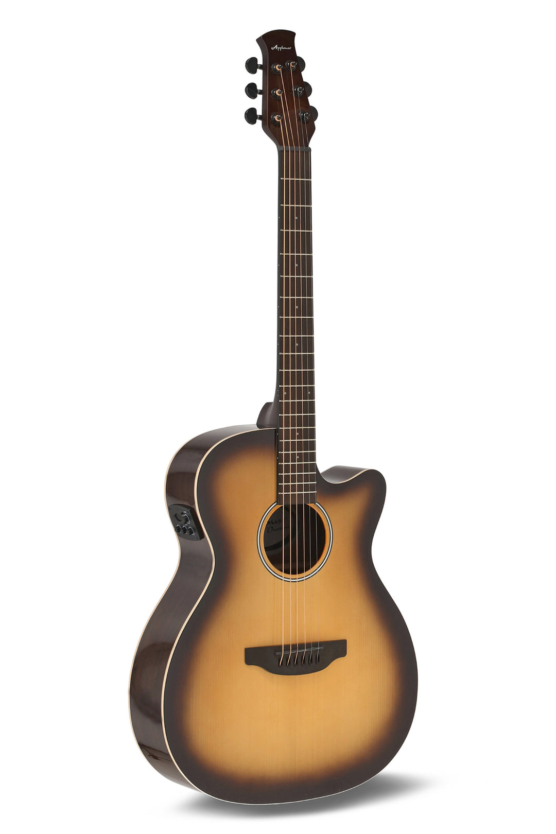 Applause E-akustisk Gitarrer Jump OM Electro Cut Gloss - Tobacco Burst (AEO-69-TB)