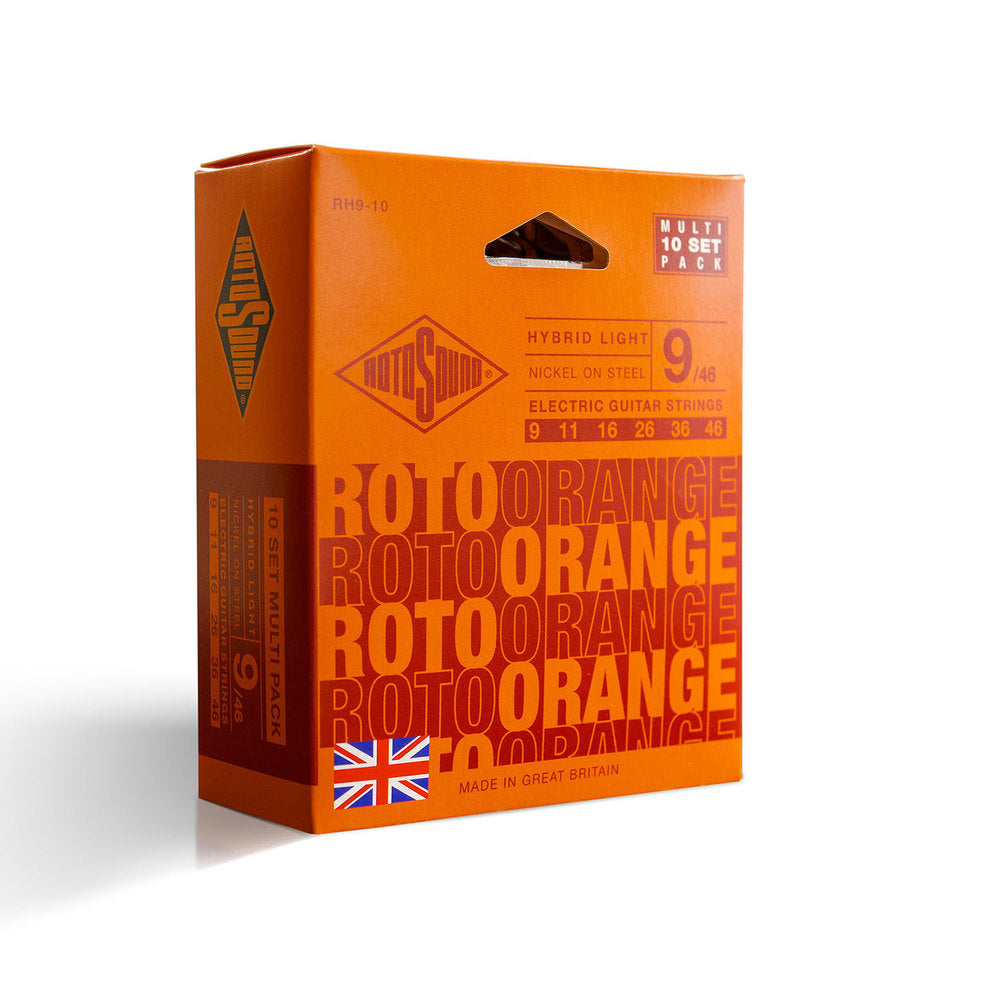 Rotosound Roto Orange RH9-10 elguitarstrenge 9-46, 10 sæt