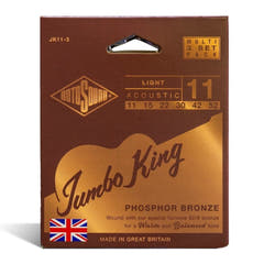 Rotosound Jumbo King JK11-3 westerngitarrsträngar 11-52, 3 set