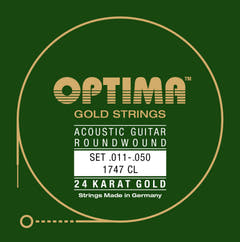 Optima strängar för akustisk Gitarrer Gold strings - Set (1747CL)
