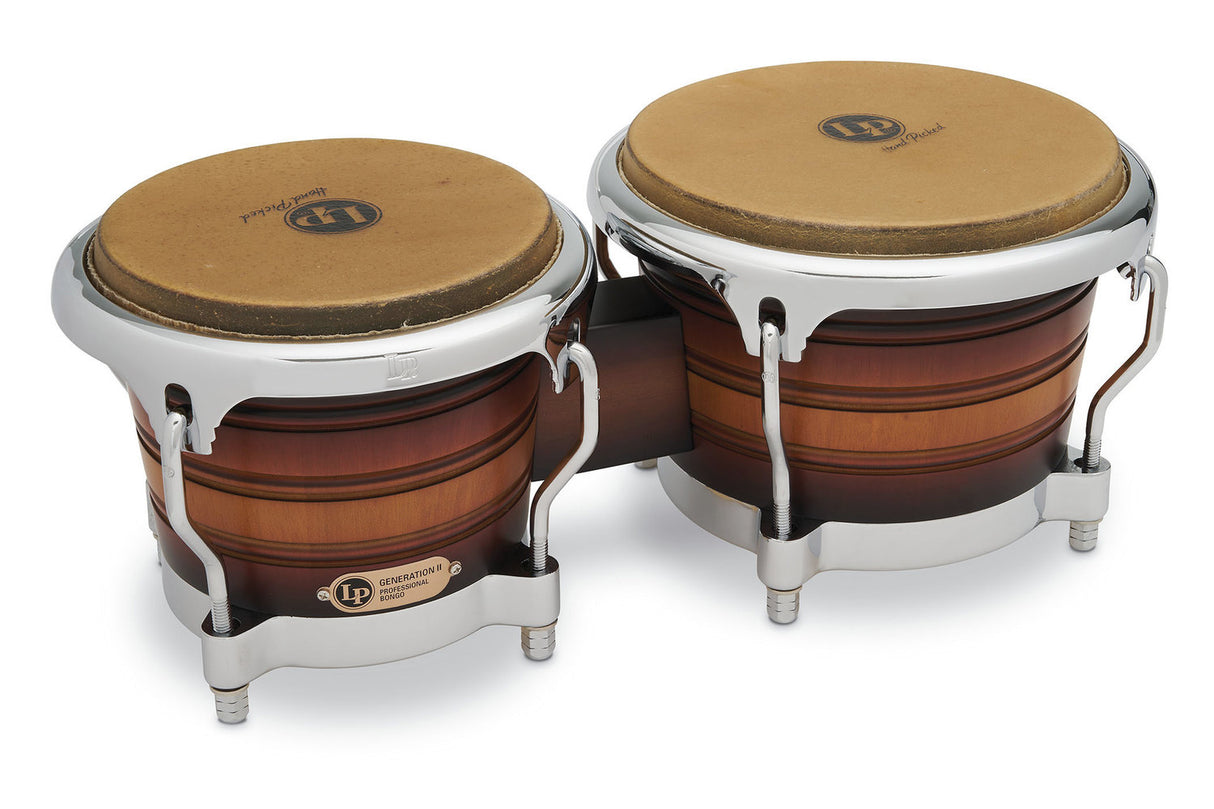 Latin Percussion Bongo Generation II trä - Antique Sunburst (LP201AX-2MSB)