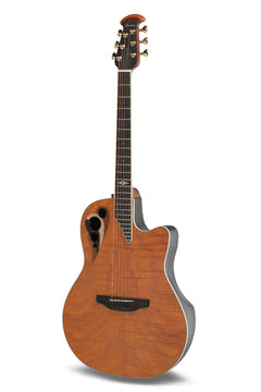 Ovation E-akustisk Gitarrer Celebrity Elite Deluxe Plus Ltd 2026 Deep Contour - Amber Satin (CDX40P-FM-G)