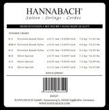Hannabach 815 diskantset E1, H/B2 och G3, medium spänning