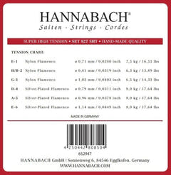 Hannabach 827 D4 bassträng för flamencogitarr, superhög spänning
