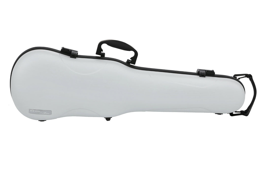 GEWA formgjutna fiolfodral Air 1.7 - vit matt (med sidhandtag)