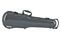 GEWA formgjutna fiolfodral Air 1.7 - grå högglans (med sidohandtag)