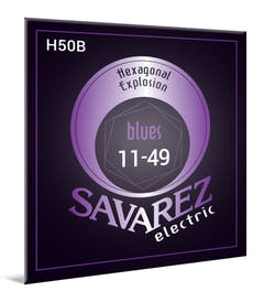 Savarez H50B Hexagonal Explosion elgitarrsträngar, blues .011 till .049