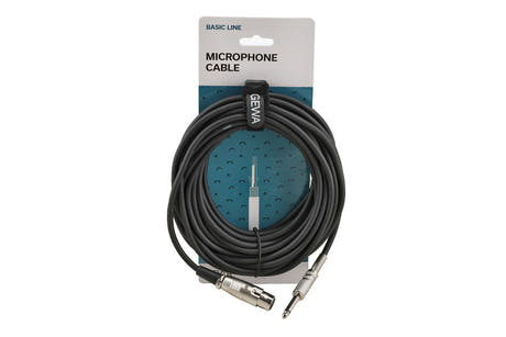 GEWA Basic Line mikrofonkabel 9 m, XLR-hona till mono-jack