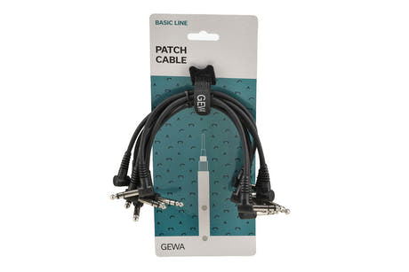GEWA Basic Line patchkabel 0,3 m, vinklad stereo-jack, 6 st.
