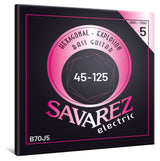 Savarez B70J5 Hexagonal Explosion 5-strängade bassträngar, medium
