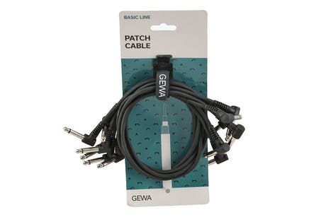 GEWA Basic Line patchkabel 0,6 m, vinklad monojack, 6 st.