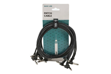 GEWA Basic Line patchkabel 0,9 m, vinklad mono-jack, 6 st.