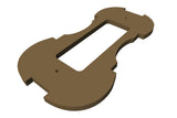 GEWA form för sargkransen, Guadagnini 1798, viola