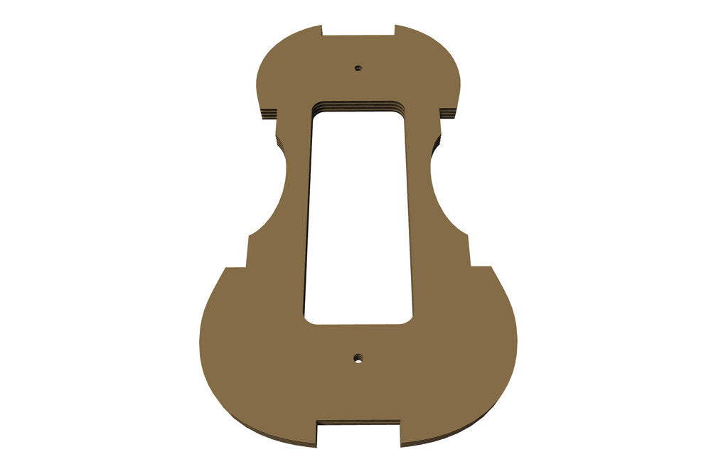 GEWA form för sargkransen, Guarneri Kreisler 1733, fiol