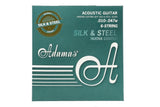 Adamas Silk & Steel 4848-NU gitarrsträngar, Custom-Light .010-.047