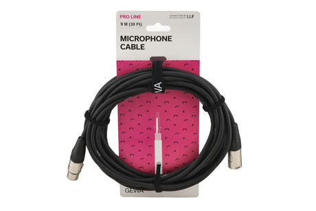 GEWA Pro Line mikrofonkabel 9 m, XLR-hona till XLR-hane