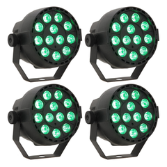 LED Spot Multicolor med fjärrkontroll (12x3W) 4 st. Paket